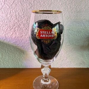 Stella Artois Gold Rimmed Beer Glass